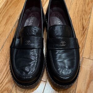 Black Chanel Loafers